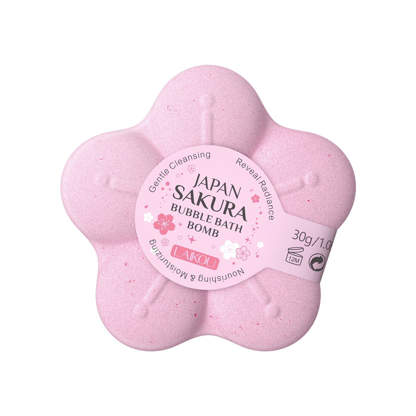 Cross-border Lecco Japan Cherry Blossom Bubble Explosion Bath Salt 30g Body Cleansing Moisturizing Factory in stock Wholesale