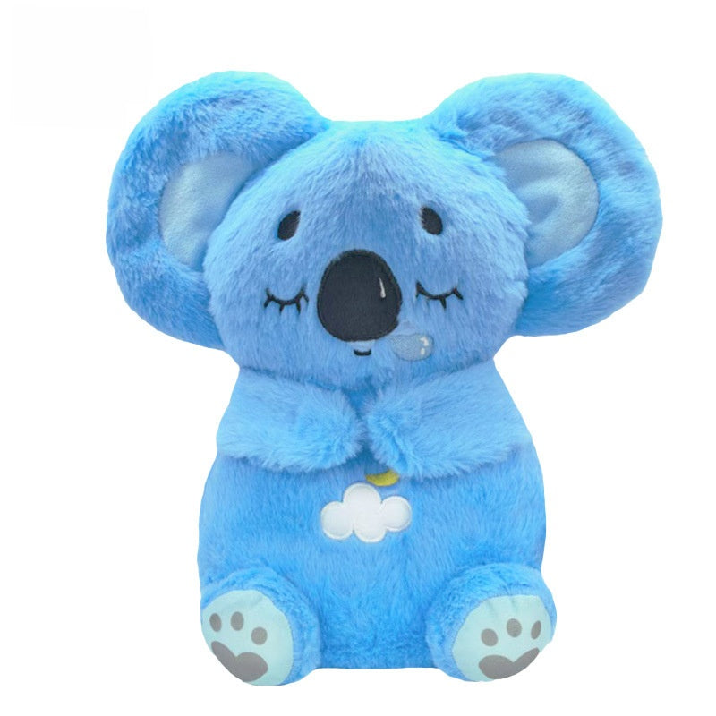 Cross-border New Breathing Bear Plush Toy Little Otter Doll Singing Luminous Baby Sleeping Doll