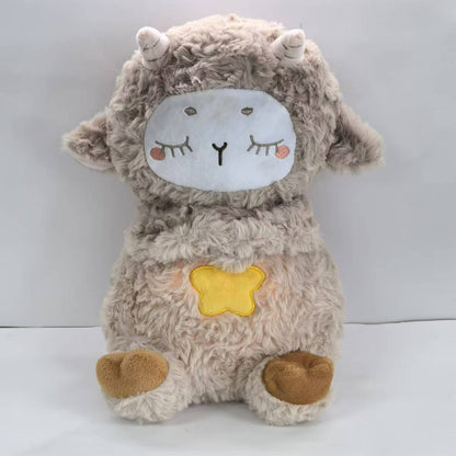 Cross-border New Breathing Bear Plush Toy Little Otter Doll Singing Luminous Baby Sleeping Doll