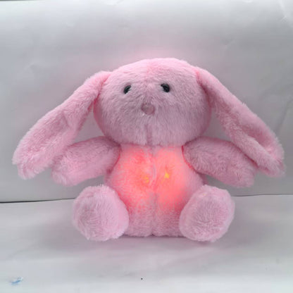 Cross-border New Breathing Bear Plush Toy Little Otter Doll Singing Luminous Baby Sleeping Doll