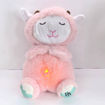 Cross-border New Breathing Bear Plush Toy Little Otter Doll Singing Luminous Baby Sleeping Doll