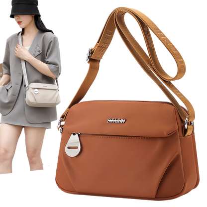 Cross-Border New Fashion Simple Nylon Shoulder Bag Simple Versatile Cross-Body Bag Large Capacity Women's Casual Bag
