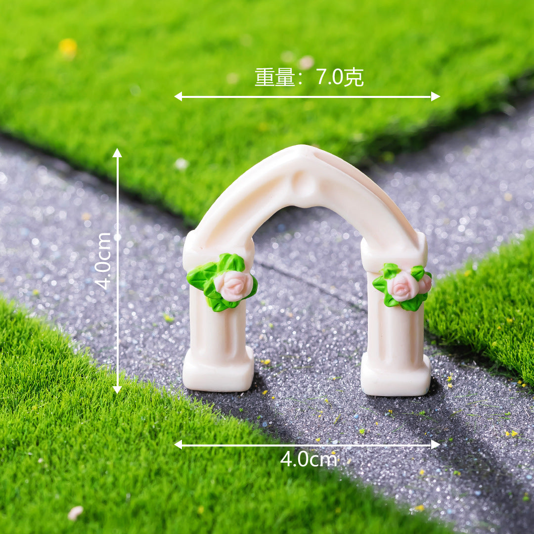 Cross-Border New Product Creative European Garden Courtyard Micro Landscape DIY Landscaping Materials Decoration Accessories Resin Ornaments