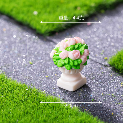 Cross-Border New Product Creative European Garden Courtyard Micro Landscape DIY Landscaping Materials Decoration Accessories Resin Ornaments