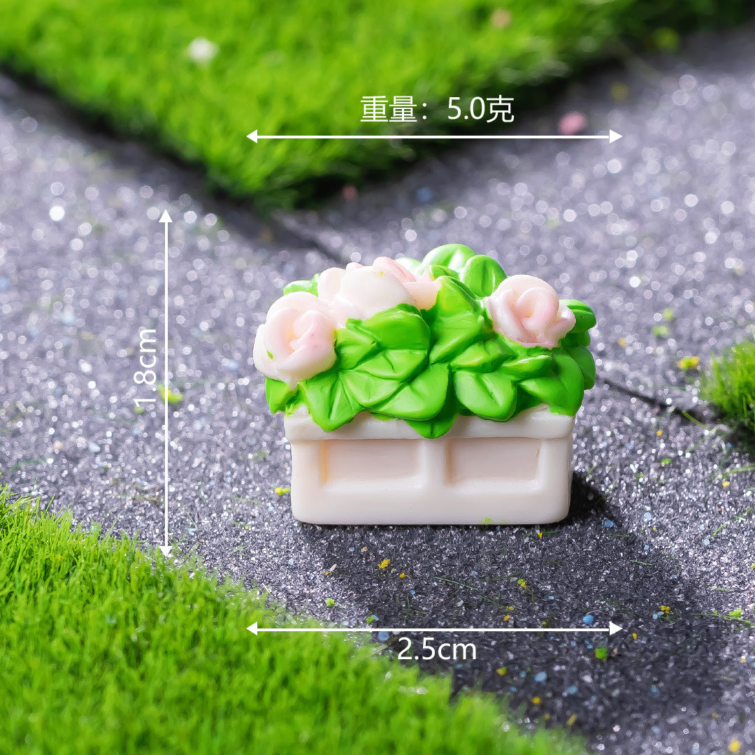 Cross-Border New Product Creative European Garden Courtyard Micro Landscape DIY Landscaping Materials Decoration Accessories Resin Ornaments
