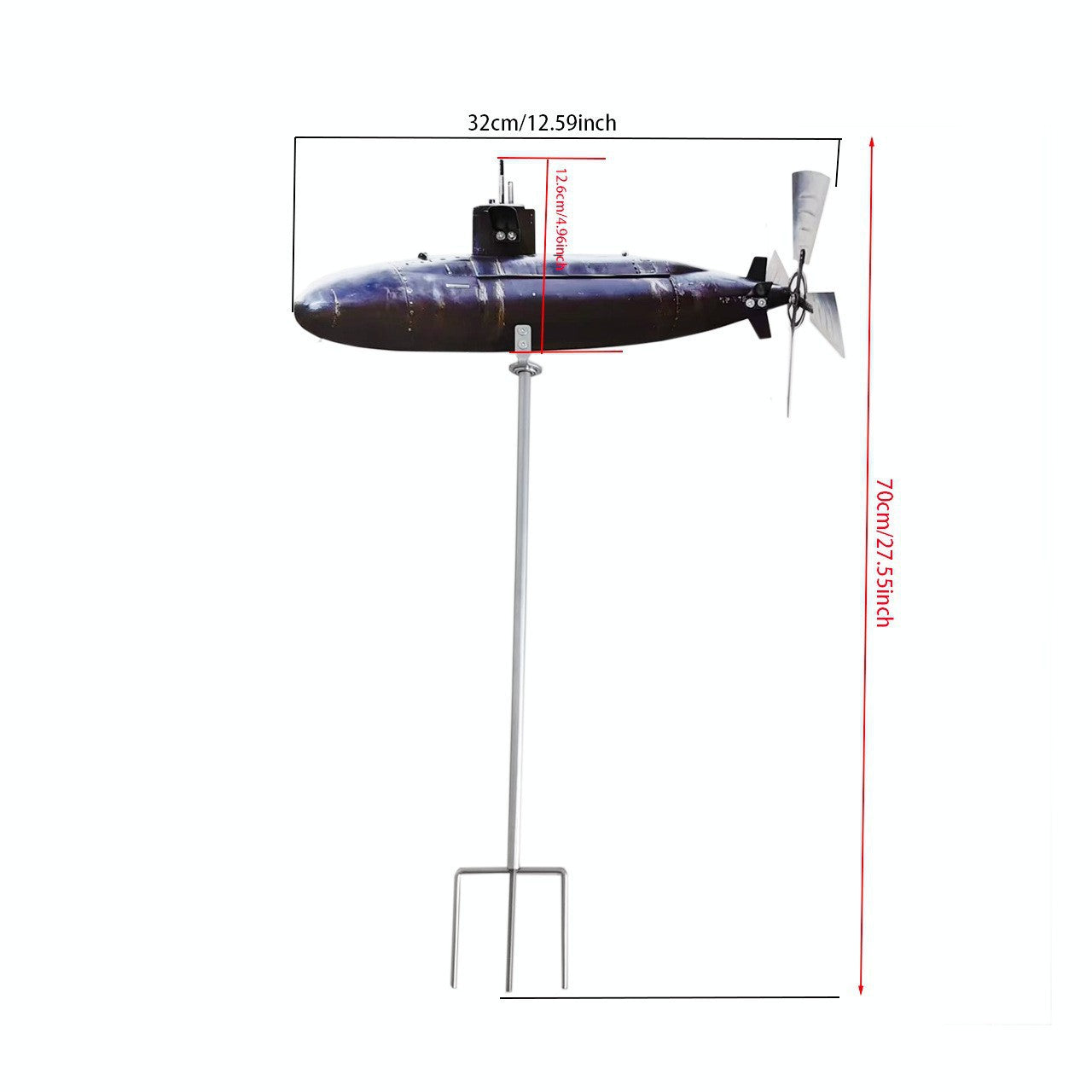 Cross-Border New Product Shark Mouth Warplane Garden Wind Spinner Outdoor Garden Windmill
