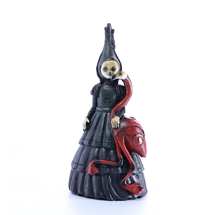 Cross-Border Outdoor Living on Your Own Nightmare Creative Decorative Ornaments Garden Halloween Witch Resin Crafts