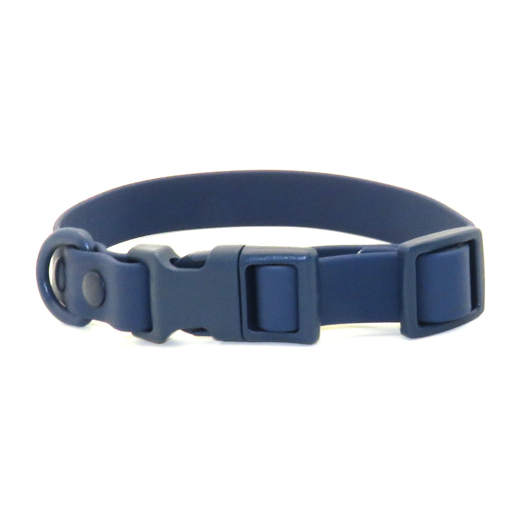 Cross-Border Pet Collar Waterproof Pvc Stain-Resistant Soft Collar Pom Buckle Soft Rubber Coated Webbing Collar Ready for Sale