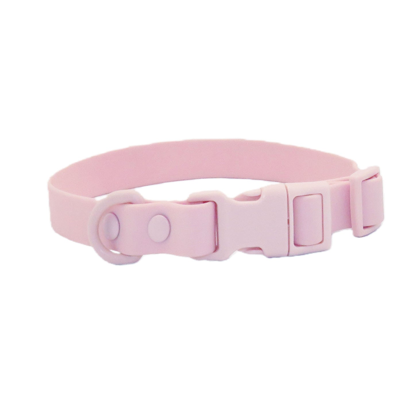 Cross-Border Pet Collar Waterproof Pvc Stain-Resistant Soft Collar Pom Buckle Soft Rubber Coated Webbing Collar Ready for Sale