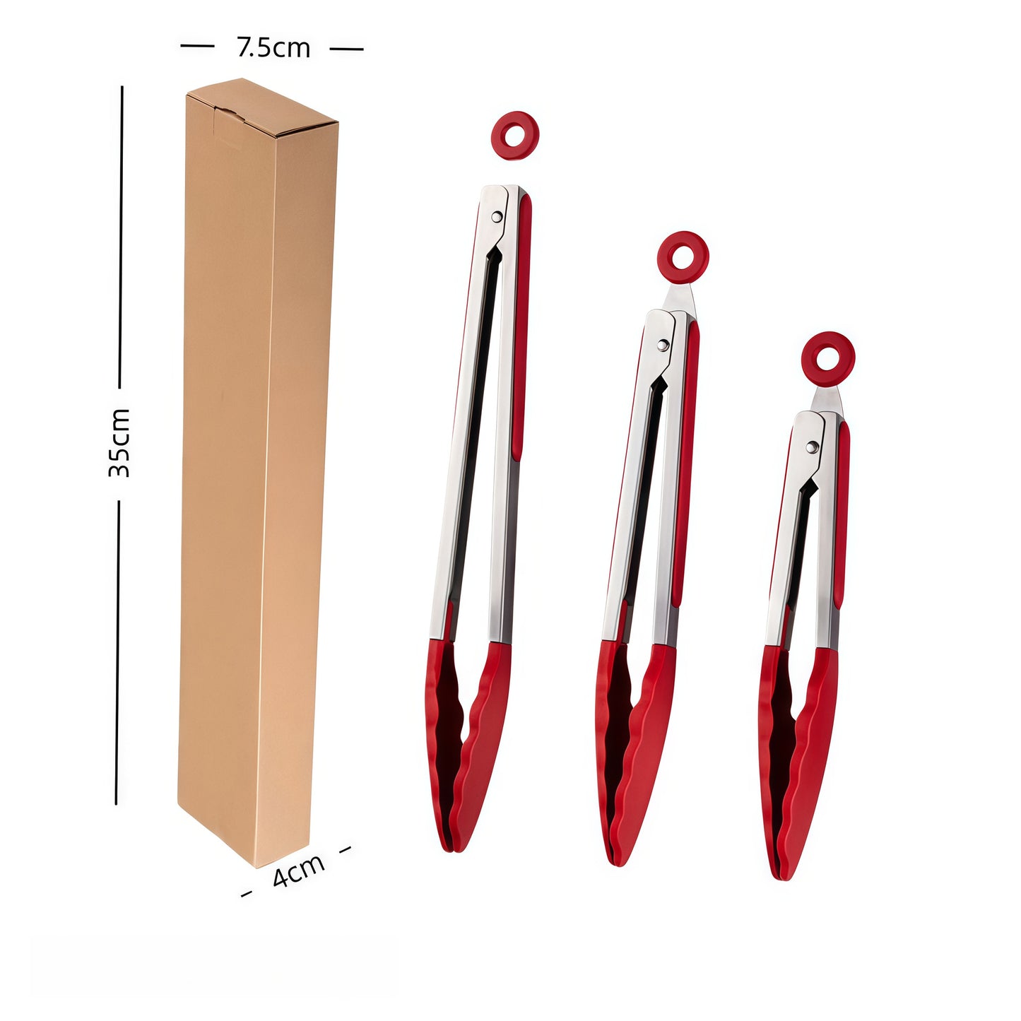 Cross-Border Silicone Clips, High Temperature Resistant Kitchen Anti-Scalding Barbecue Barbecue Clips, Food Clips, Household Stainless Steel Steak Clips