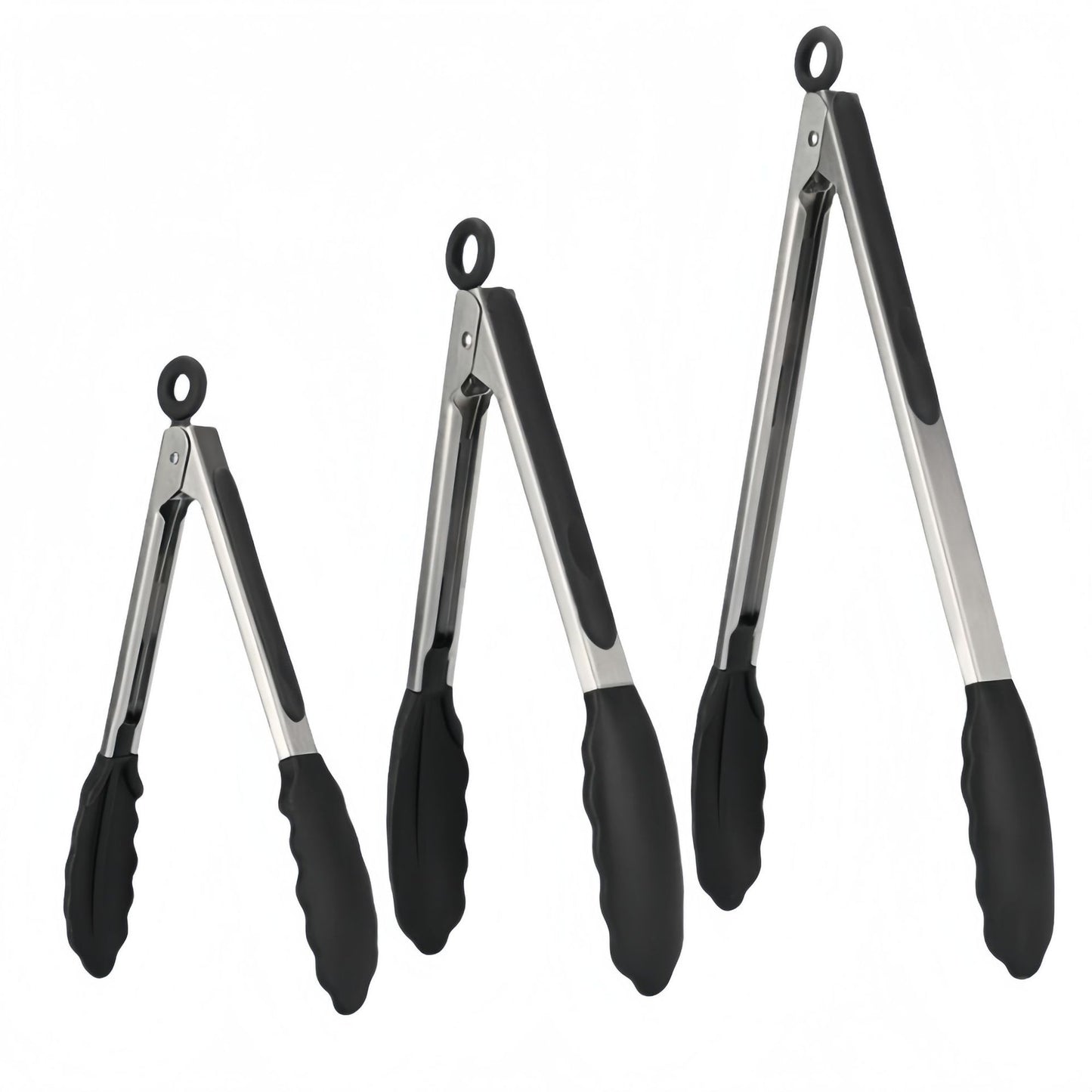 Cross-Border Silicone Clips, High Temperature Resistant Kitchen Anti-Scalding Barbecue Barbecue Clips, Food Clips, Household Stainless Steel Steak Clips
