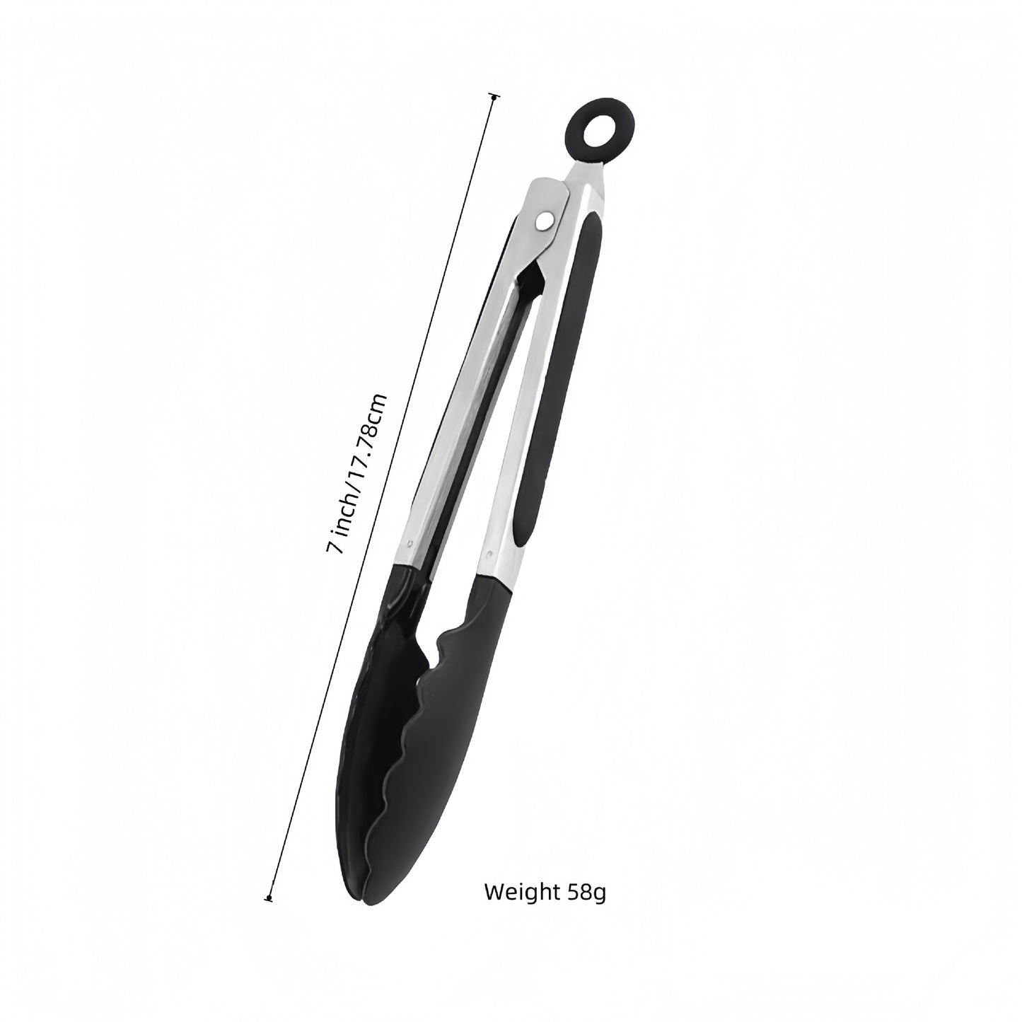 Cross-Border Silicone Clips, High Temperature Resistant Kitchen Anti-Scalding Barbecue Barbecue Clips, Food Clips, Household Stainless Steel Steak Clips