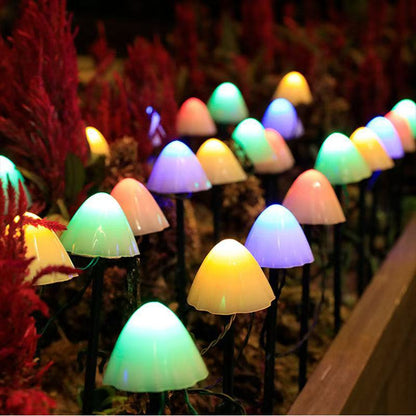 Cross-Border Solar Mushroom Lights Garden Lawn Courtyard Lights Outdoor Waterproof Camping Decorative Lights New Year Atmosphere