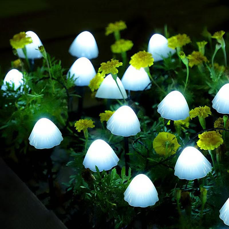 Cross-Border Solar Mushroom Lights Garden Lawn Courtyard Lights Outdoor Waterproof Camping Decorative Lights New Year Atmosphere