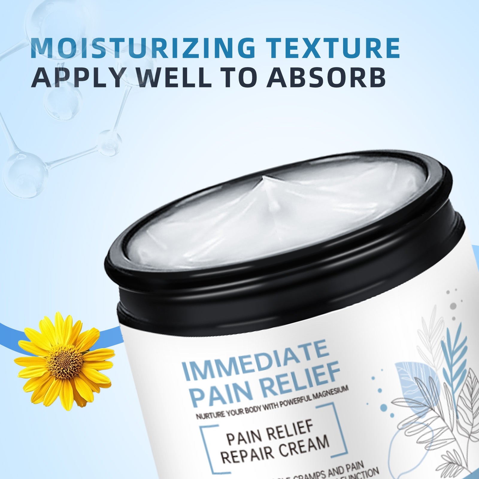 Cross-Border Unlabeled Joint Nourishing and Relieving Daily Care to Relieve Waist and Knee Discomfort Massage Repair Cream 113g