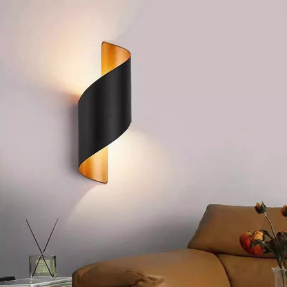 Cross-border wall lamp waterproof outdoor exterior wall light led garden light double head up and down antique pillar spotlight wall washer