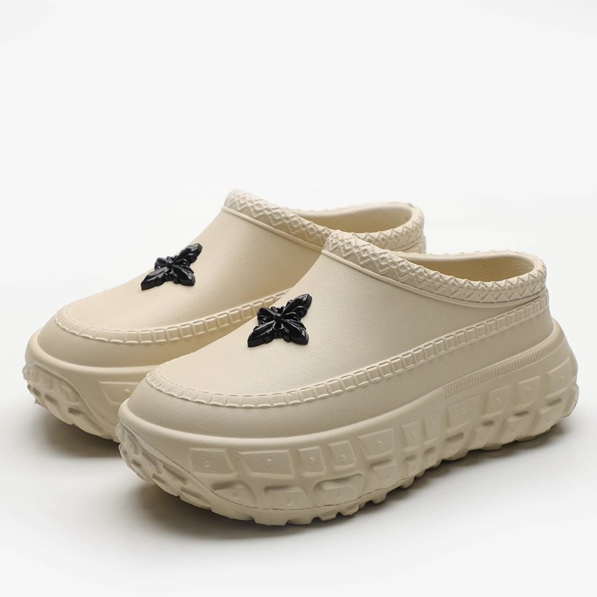 Cross Design Waterproof Non-Slip Women Shoes