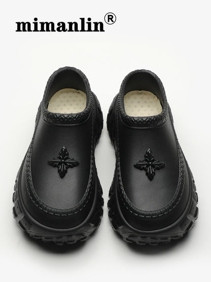 Cross Design Waterproof Non-Slip Women Shoes