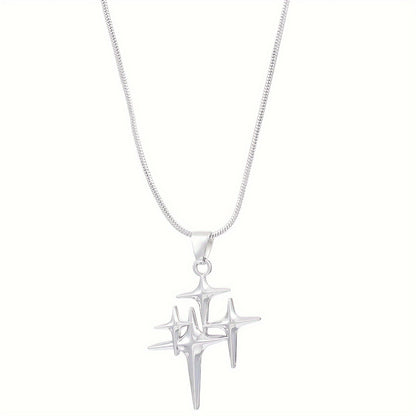 Cross Double Star Necklace
