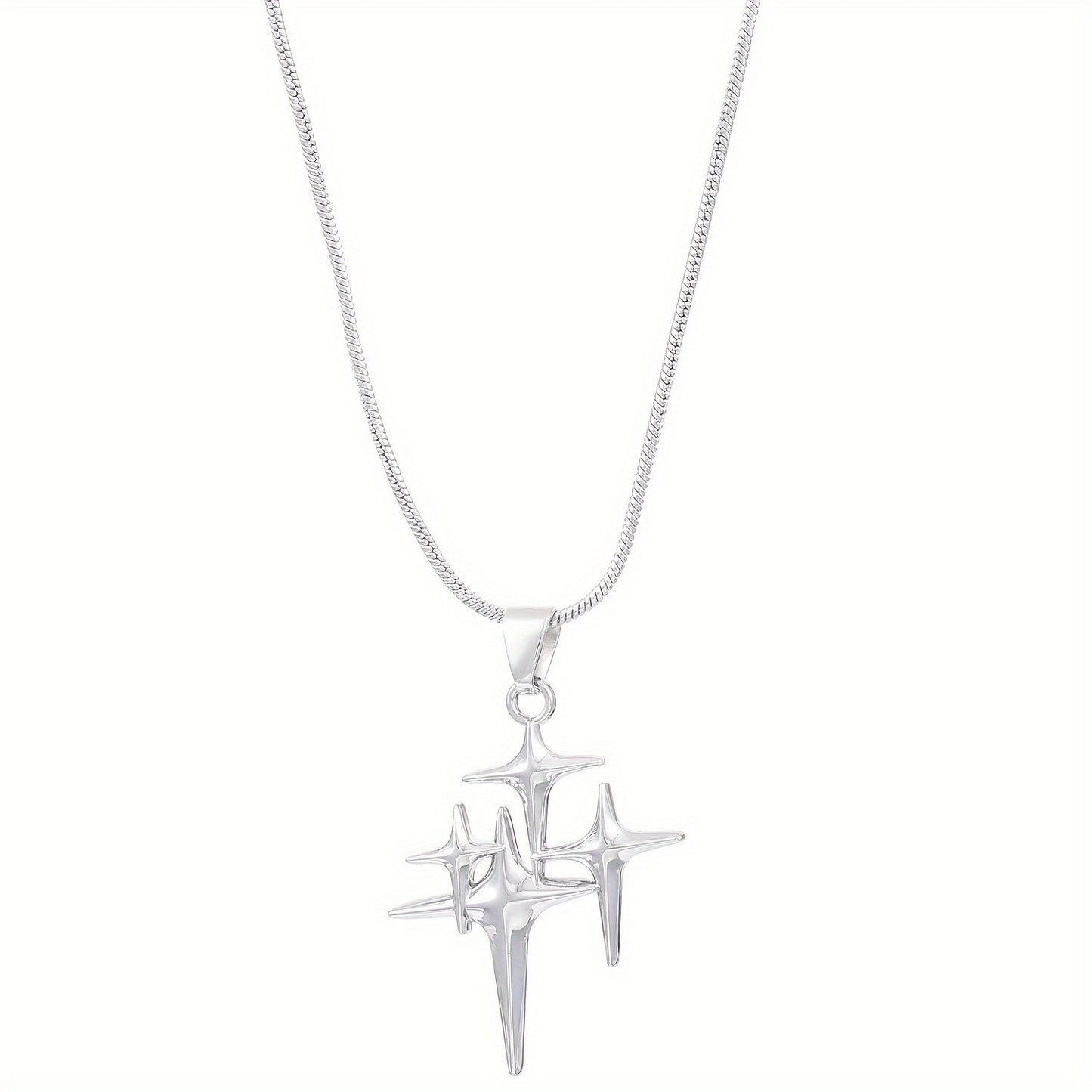 Cross Double Star Necklace
