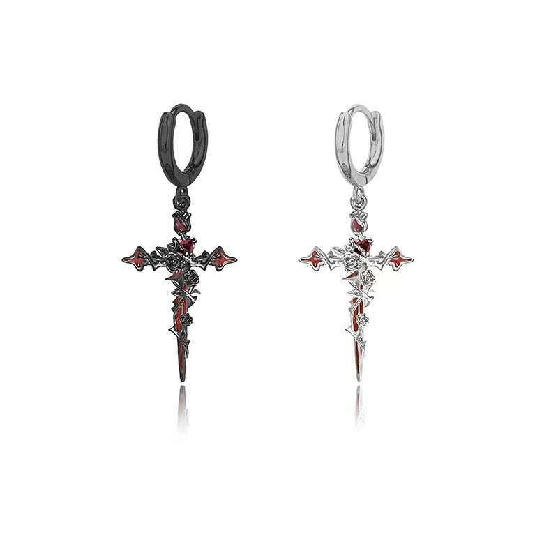 cross earrings