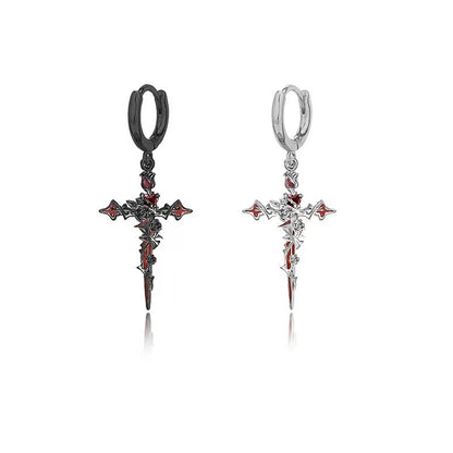 cross earrings