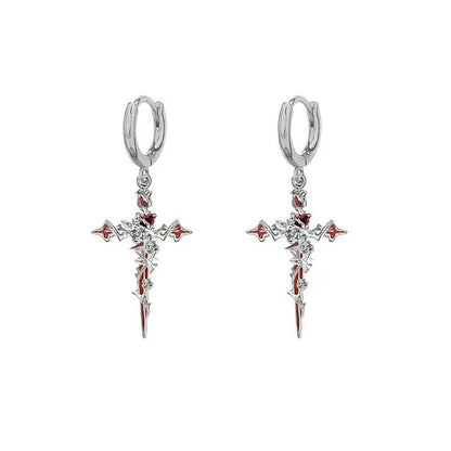 cross earrings