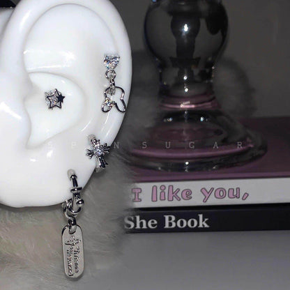 Cross earrings
