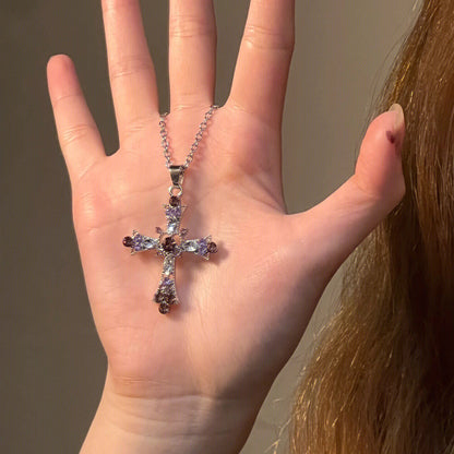 Cross necklace woman