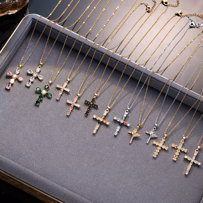 Cross pendant necklace