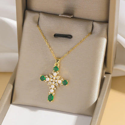 Cross pendant necklace