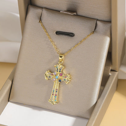 Cross pendant necklace