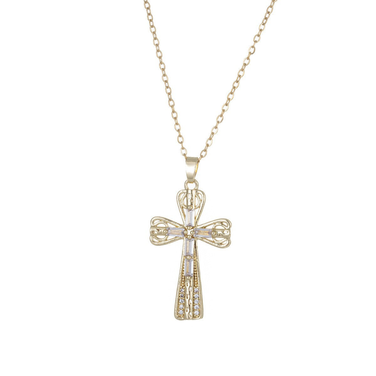 Cross pendant necklace