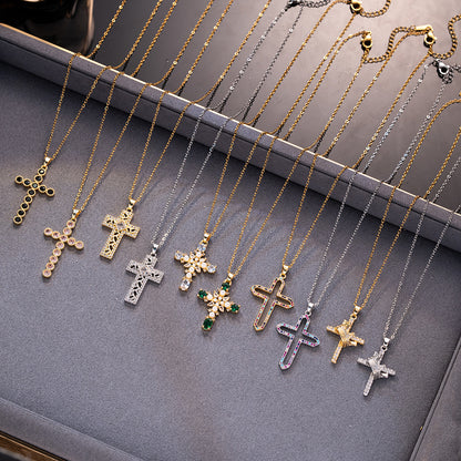 Cross pendant necklace