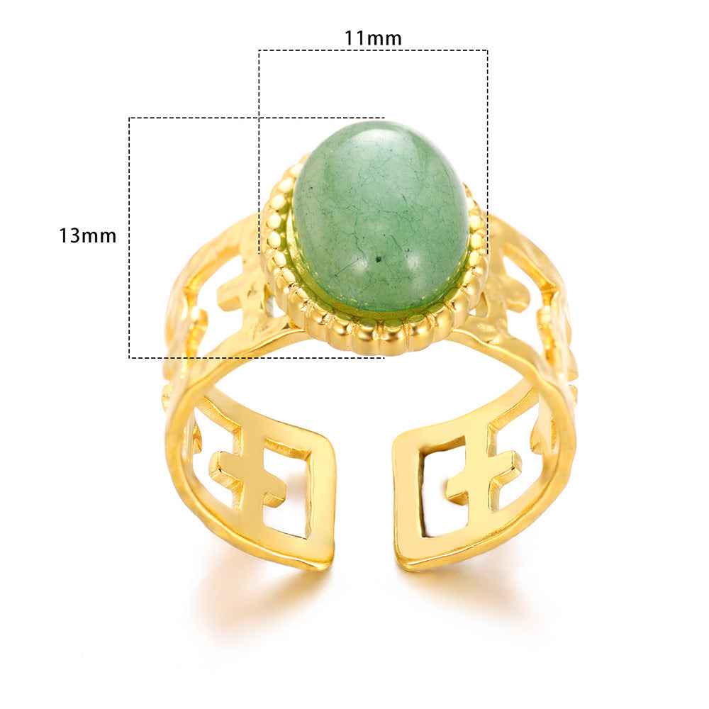 Cross Ring Double-Layer Ring