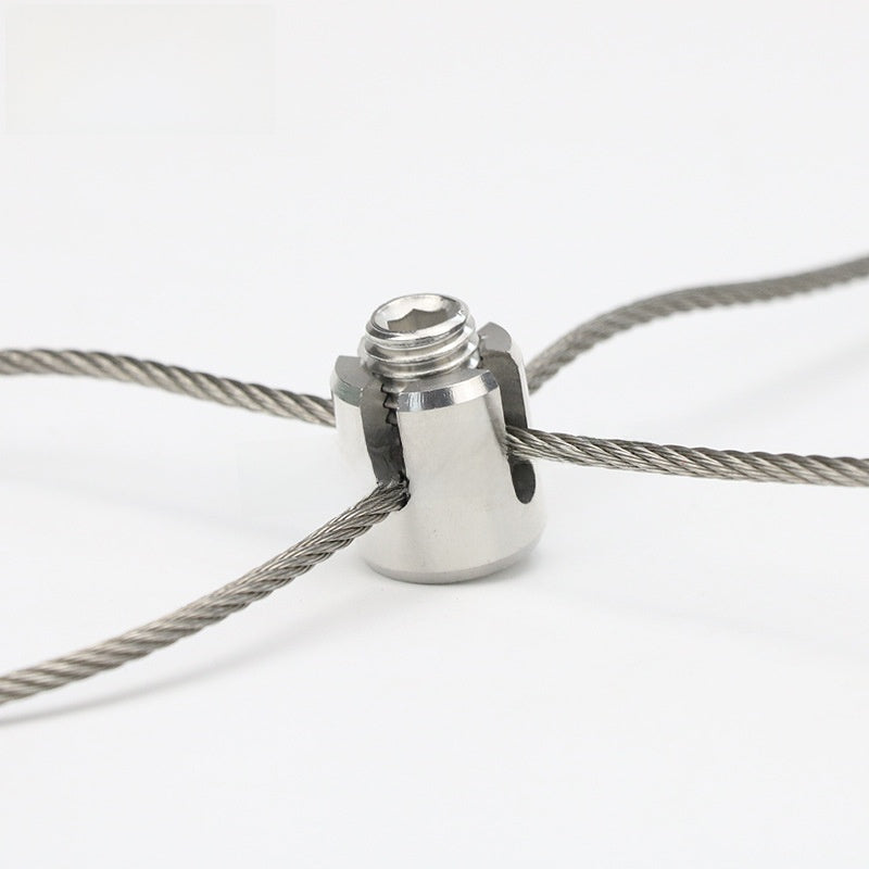 Cross Rope Clamp Stainless Steel Wire Fastener