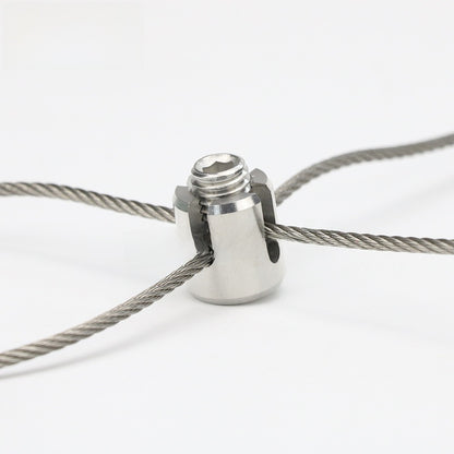 Cross Rope Clamp Stainless Steel Wire Fastener