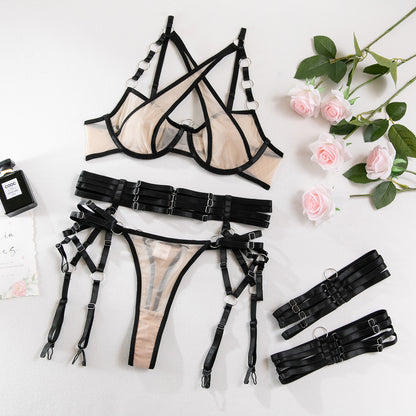 Cross-sewn underwear set