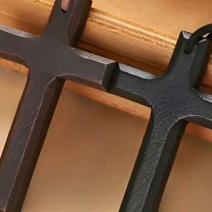 Cross-shaped car pendant