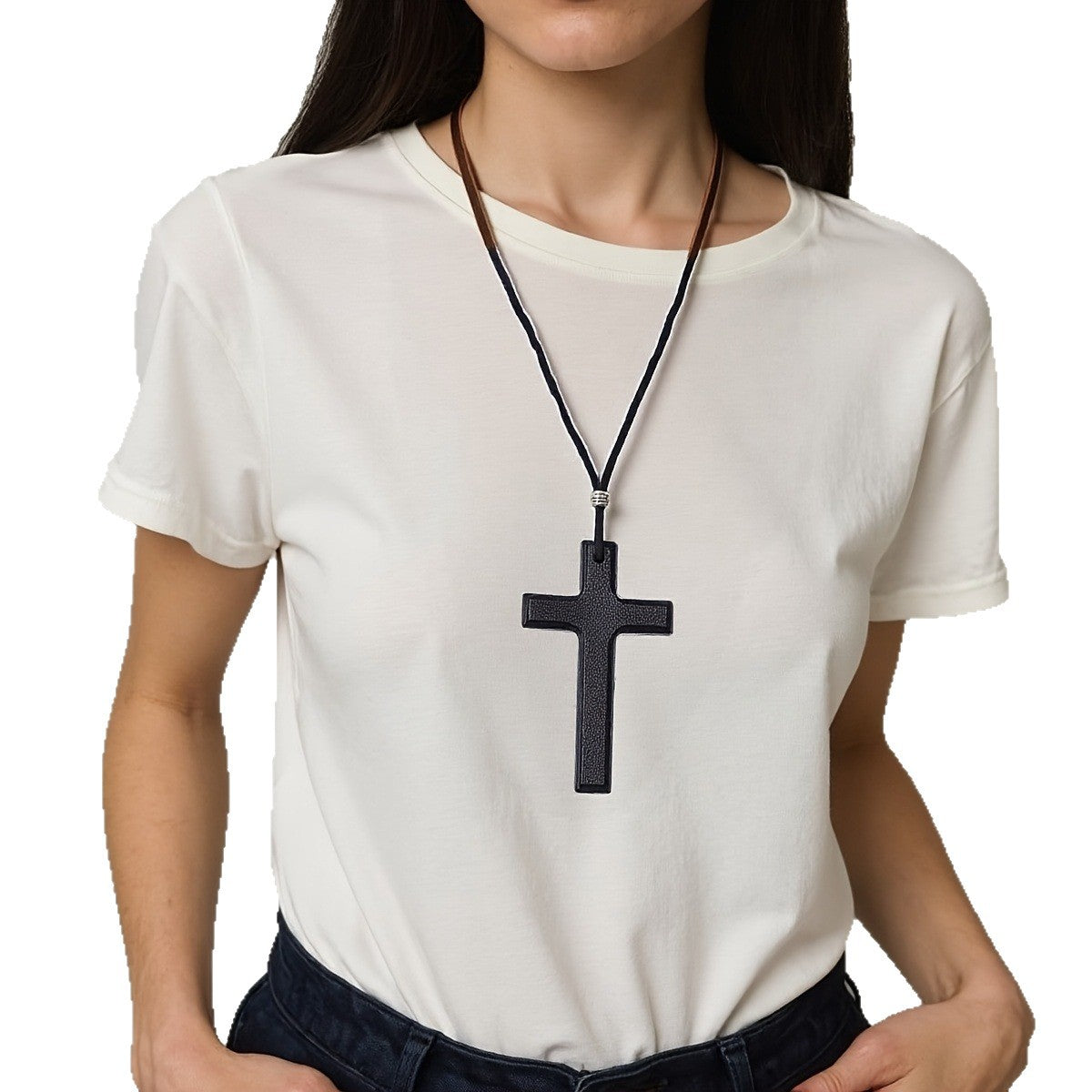 Cross-shaped car pendant