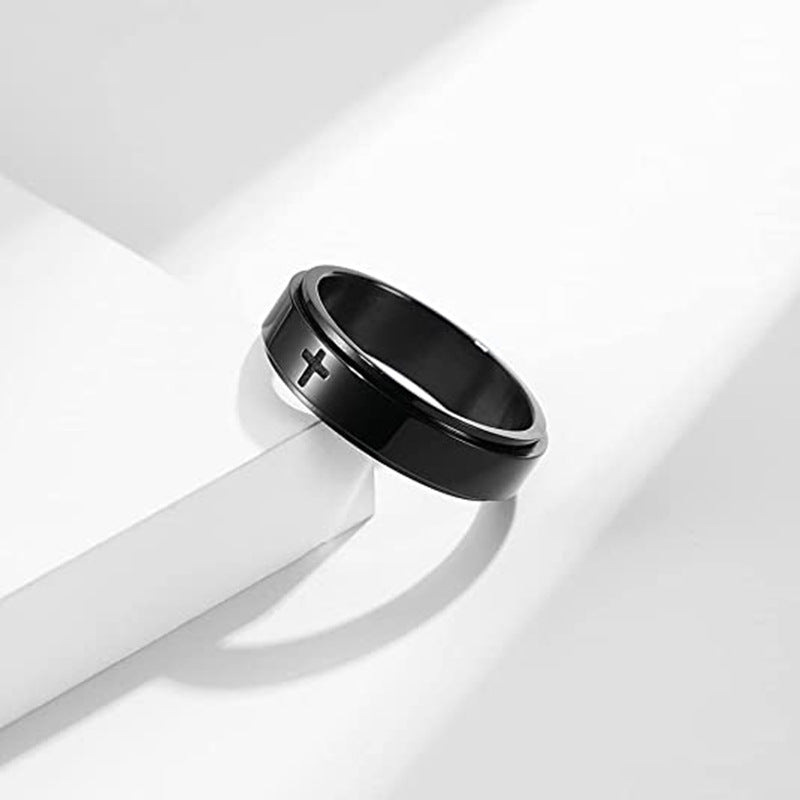 Cross-shaped rotating decompression ring