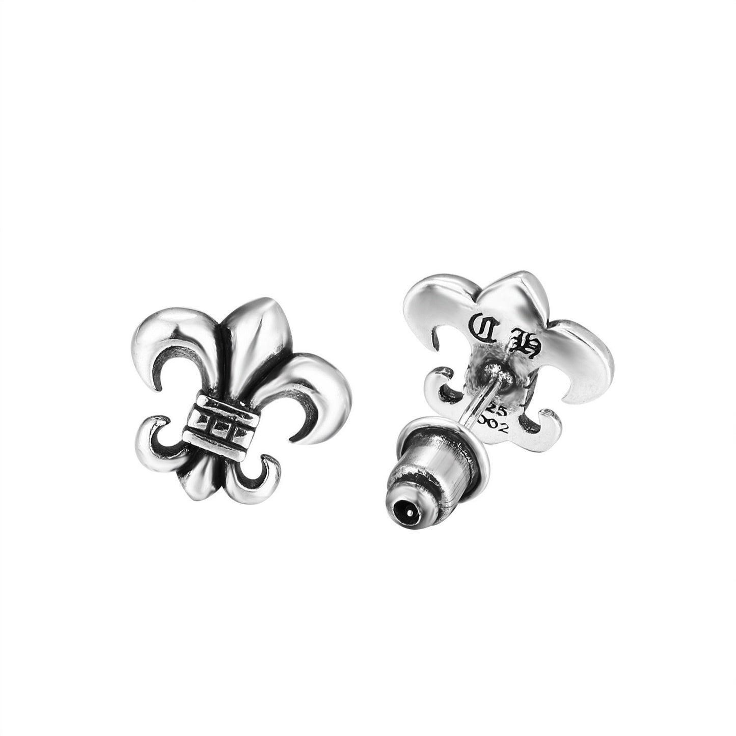 Cross-shaped stud earrings