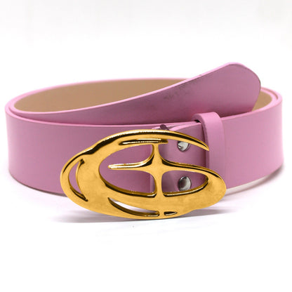 Cross-stitch buckle belt