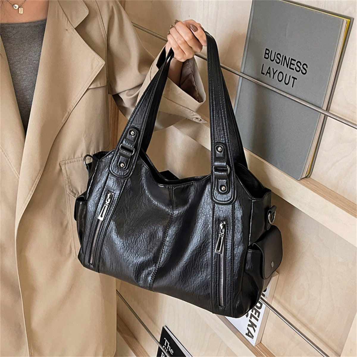 Crossbody bag large-capacity tote bag for women