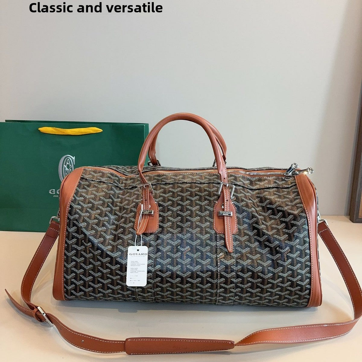 Crossbody bag with a briefcase pouch