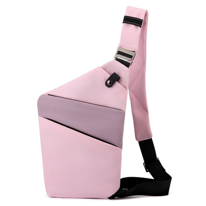 Crossbody Chest Bag with Anti-theft Design