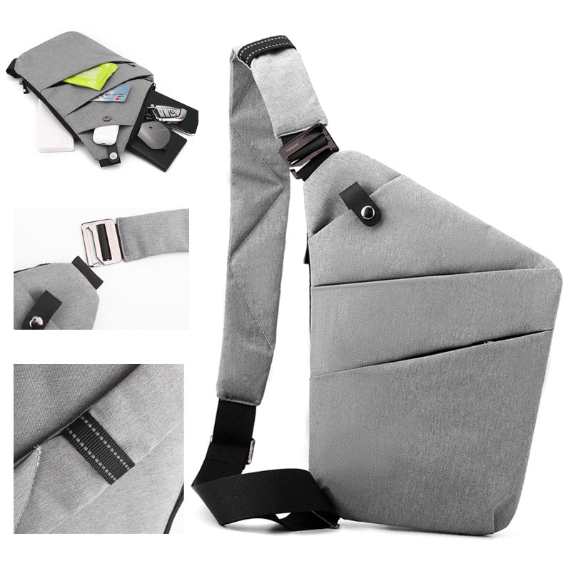 Crossbody Chest Bag with Anti-theft Design