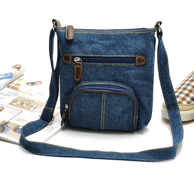 Crossbody denim bag