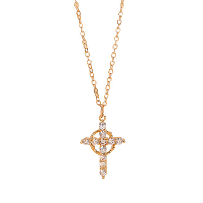 Crown Cross Necklace