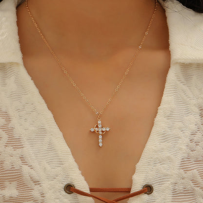 Crown Cross Necklace